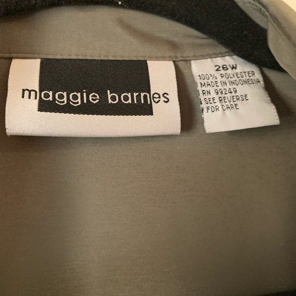 Olive Button Up Blouse - Picture 2 of 3